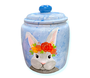 Maple Grove Watercolor Bunny Jar