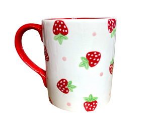 Maple Grove Strawberry Dot Mug