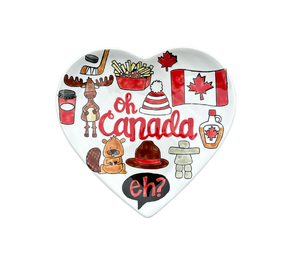 Maple Grove Canada Heart Plate
