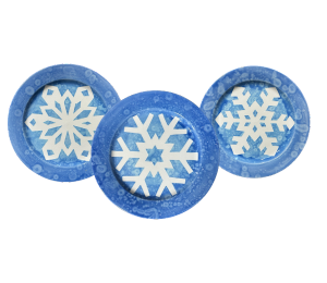 Maple Grove Paper Snowflake Plate